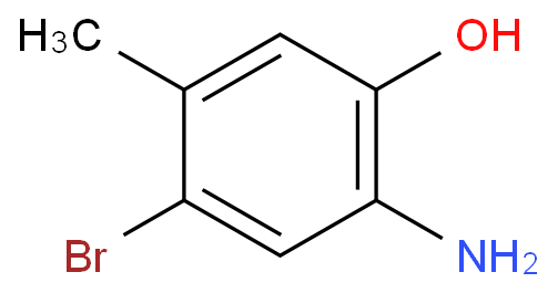 2-amino-4-bromo-5-methylphenol structure