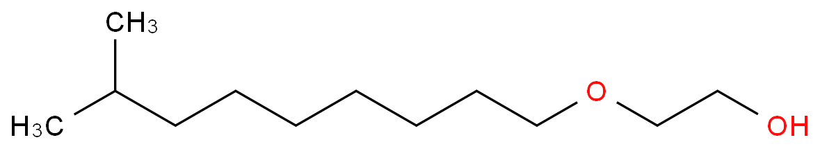 Α-异癸基-Ω-羟基-聚(氧-1,2-亚乙基)化学结构式