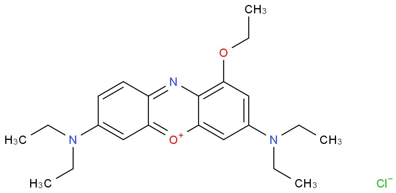 diethyl(3H-1-ethoxy-3-phenoxazinylidene)ammonium chloride