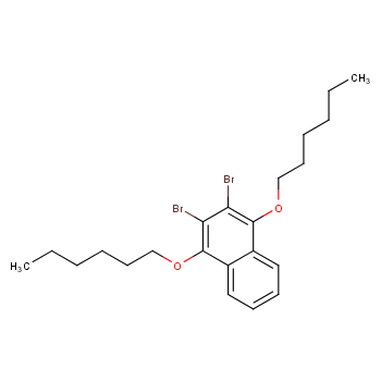 2,3-二溴-1,4-双(己氧基)萘 CAS号:875628-00-5科研及生产专用 高校及研究所支持货到付款