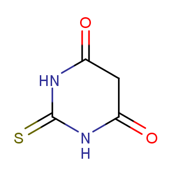 4,6-二羟基-2-巯基嘧啶化学结构式