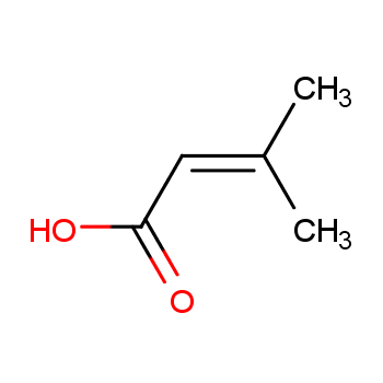 3,3-二甲基丙烯酸化学结构式
