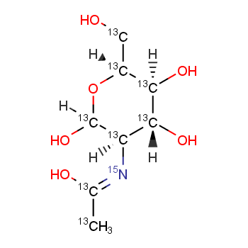 N-[1,2-13C2]Acetyl-D-[UL-13C6,15N]glucosamine