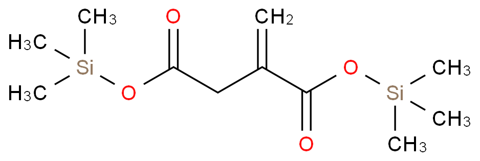 衣康酸二(三甲基硅基)酯化学结构式