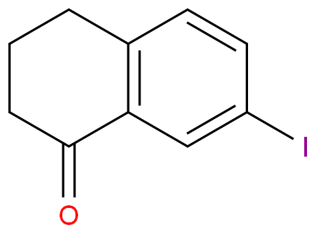 7-碘-Alpha-四氢萘酮化学结构式