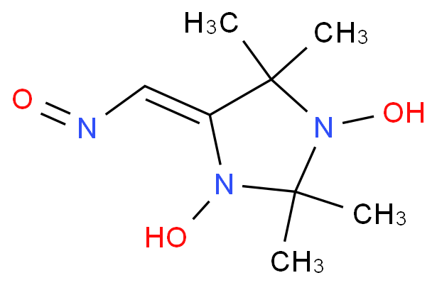 1-羥基-2,2,5,5-四甲基-4-[(羥基亞氨基)甲基]咪唑-3-氧化物 結構式