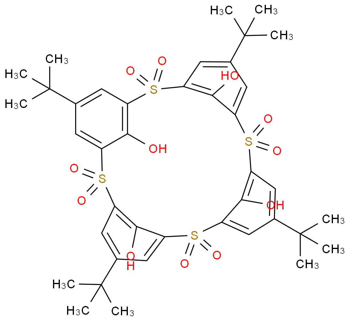4-叔丁基磺酰杯[4]芳烃CAS号204190-49-8(科研试剂/现货供应,质量保证)