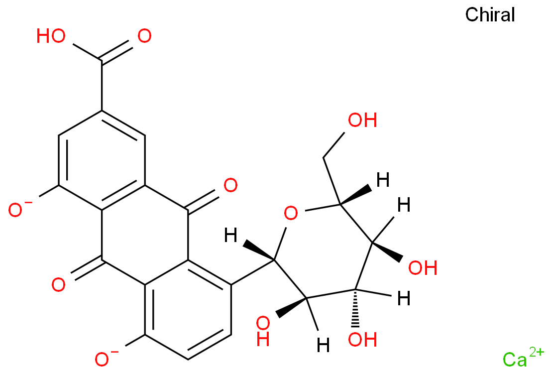 calcium,3-carboxy-9,10-dioxo-5-[(2S,3R,4R,5S,6R)-3,4,5-trihydroxy-6-(hydroxymethyl)oxan-2-yl]anthracene-1,8-diolate