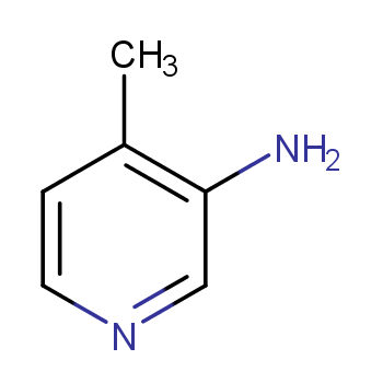 3-氨基-4-甲基吡啶化学结构式