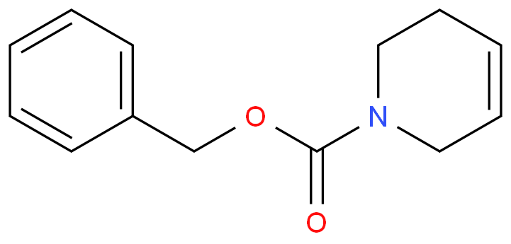 N-苯甲氧基甲酰基-1,2,5,6-四氢吡啶化学结构式