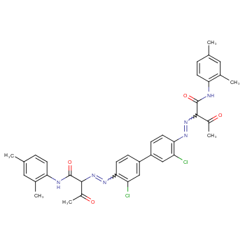 2-[[2-chloro-4-[3-chloro-4-[[1-(2,4-dimethylanilino)-1,3-dioxobutan-2-yl]diazenyl]phenyl]phenyl]diazenyl]-N-(2,4-dimethylphenyl)-3-oxobutanamide
