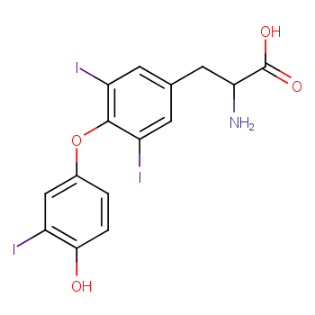 三碘甲状腺原氨酸化学结构式