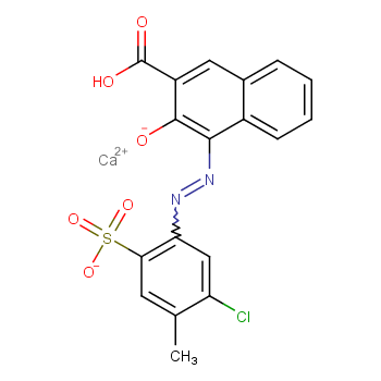 2-Naphthalenecarboxylicacid, 4-[2-(5-chloro-4-methyl-2-sulfophenyl)diazenyl]-3-hydroxy-, calcium salt(1:1)  