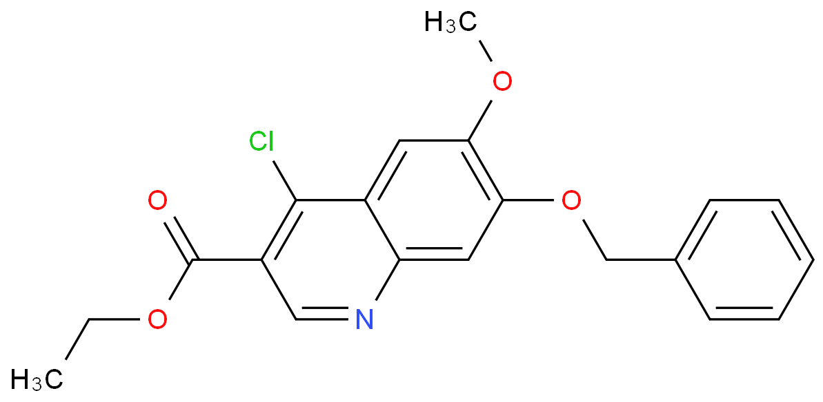 ethyl 4-chloro-6-methoxy-7-phenylmethoxyquinoline-3-carboxylate