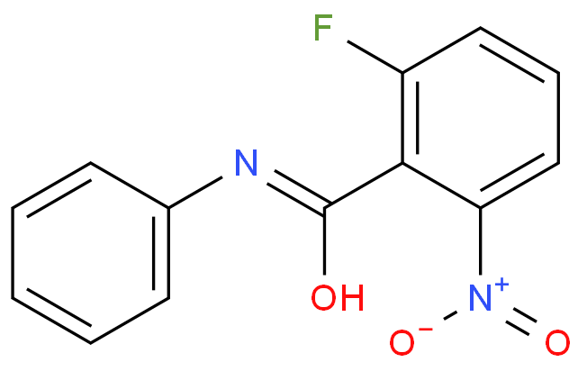 2-氟-6-硝基-N-苯基苯甲酰胺化学结构式