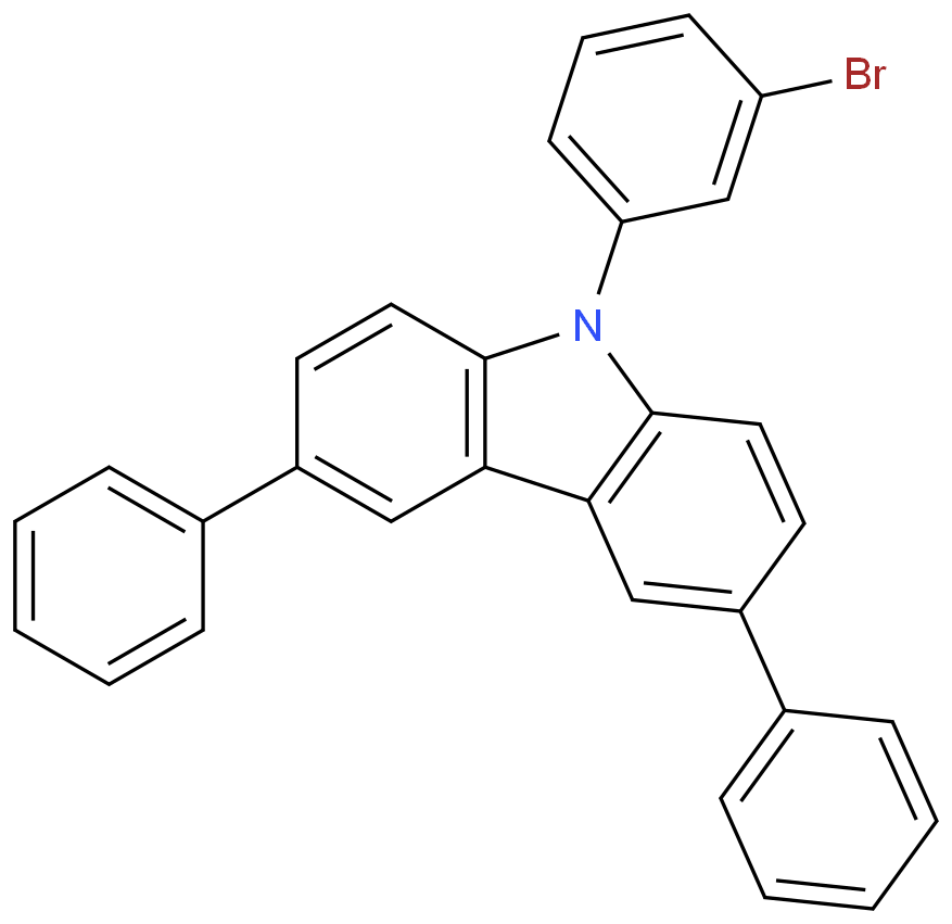 9-(3-bromophenyl)-3,6-diphenyl-9H-Carbazole