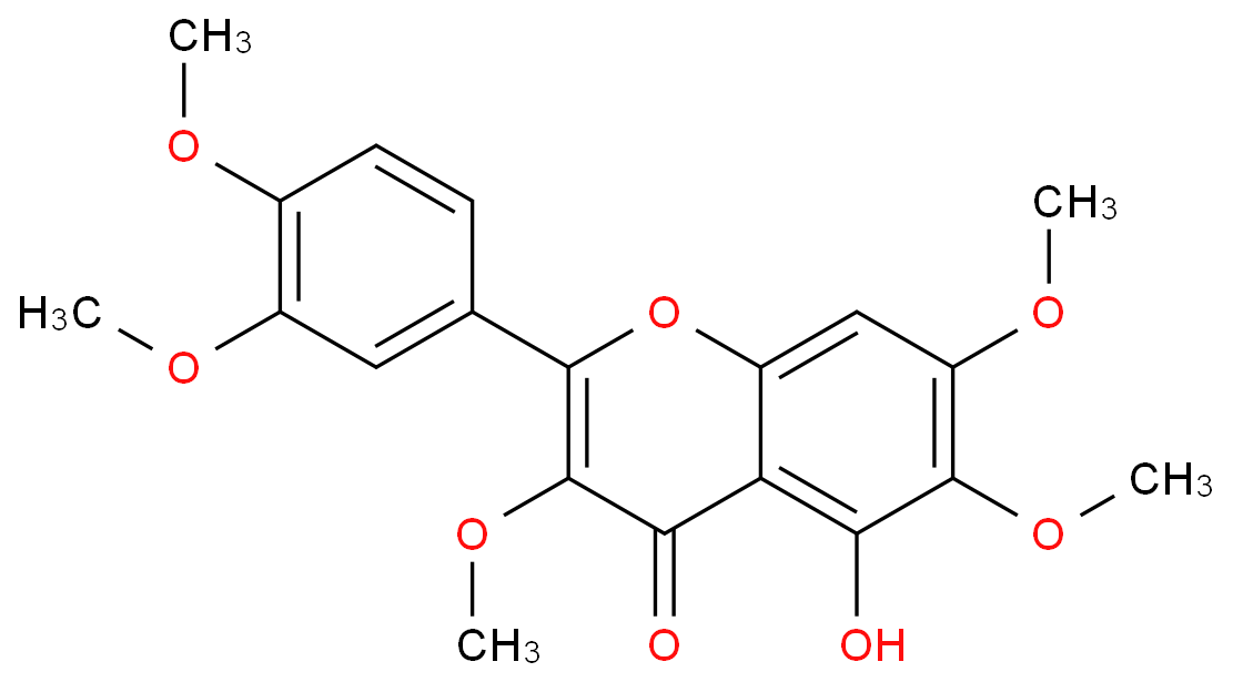 2-(3,4-dimethoxyphenyl)-5-hydroxy-3,6,7-trimethoxychromen-4-one