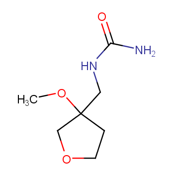 1-[(3-Methoxytetrahydro-3-furanyl)methyl]urea structure