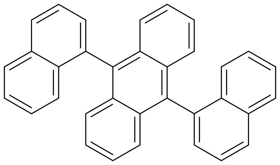 9,10-Di(1-naphthyl)anthracene structure