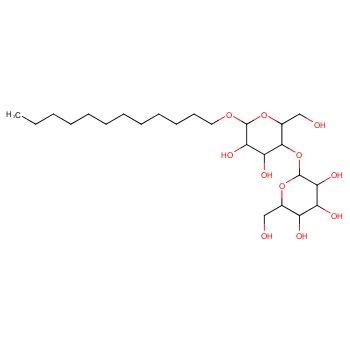 十二烷基-β-D-麦芽糖苷化学结构式