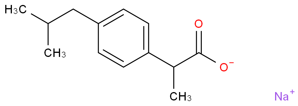 布洛芬钠化学结构式