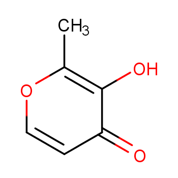 3-Hydroxy-2-methyl-4H-pyran-4-one structure