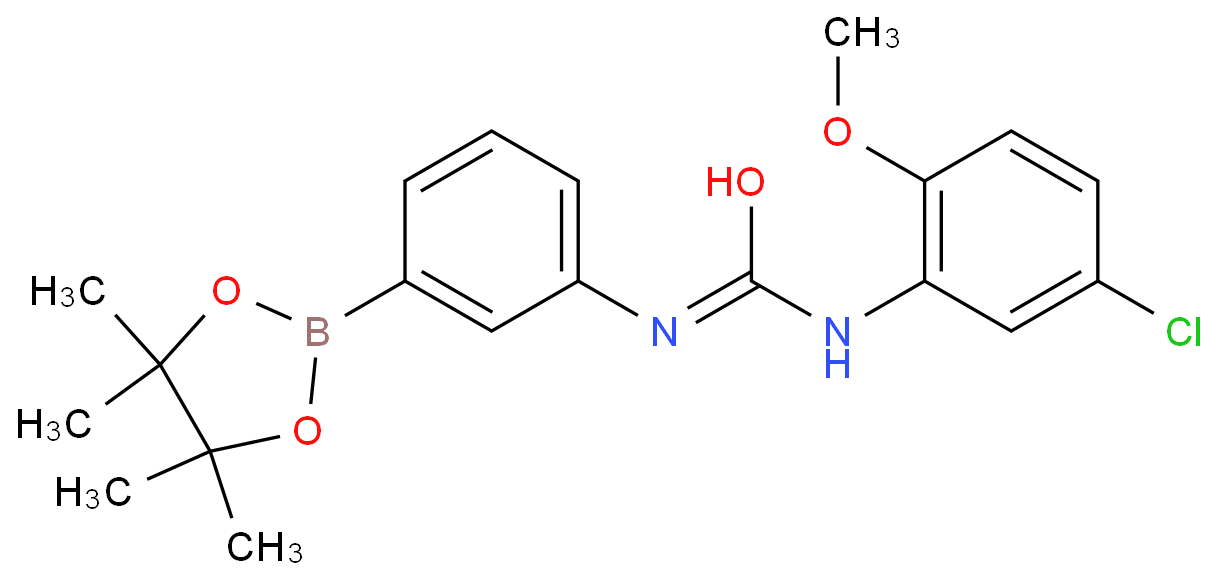 1-(5-Chloro-2-methoxyphenyl)-3-[3-(tetramethyl-1,3,2-dioxaborolan-2-yl)phenyl]urea