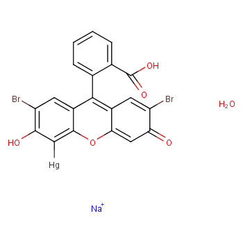 红汞化学结构式