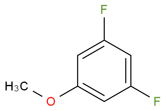 3,5-二氟苯甲醚化学结构式