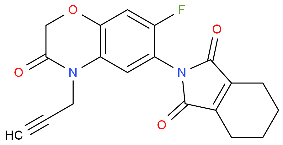 丙炔氟草胺化学结构式