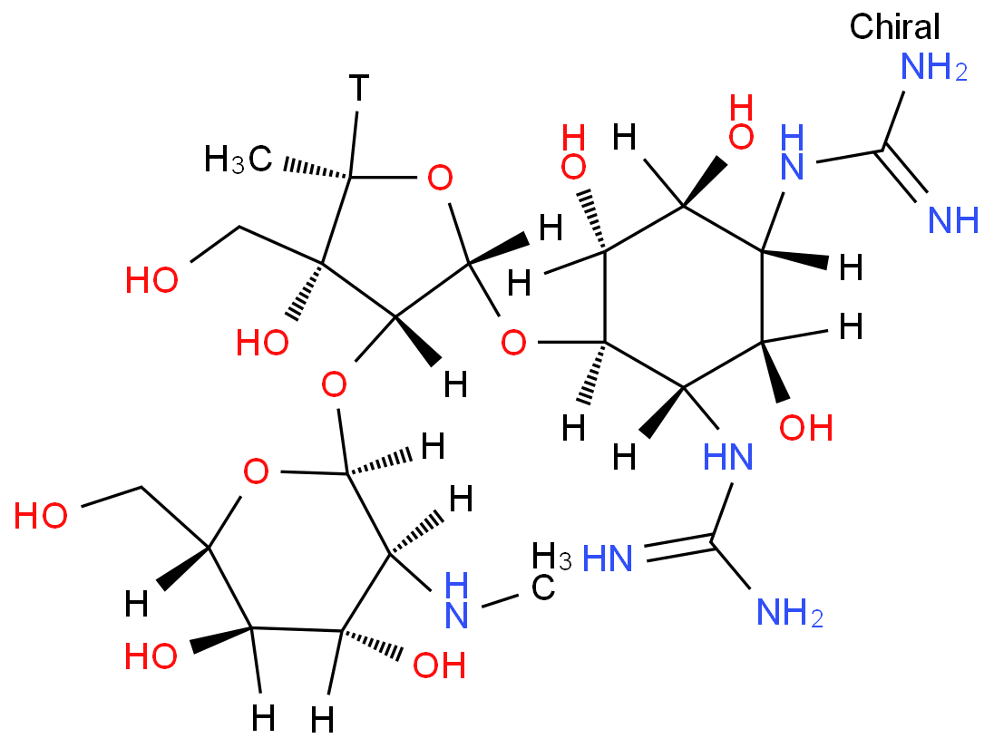 双氢链霉素化学结构式