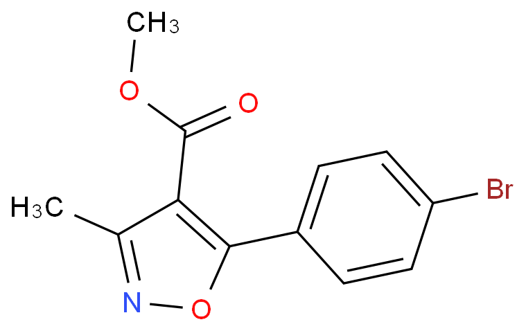 methyl 5-(4-bromophenyl)-3-methyl-isoxazole-4-carboxylate