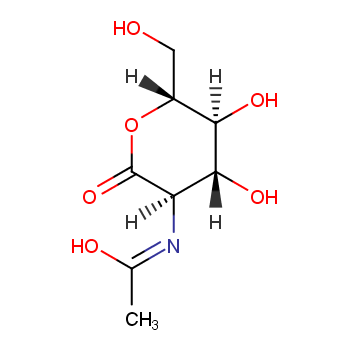 2-acetamido-2-deoxy-D-glucono-.delta.-lactone