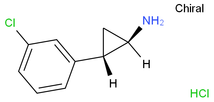 反式-2-(3-氯苯基)环丙-1-胺盐酸盐