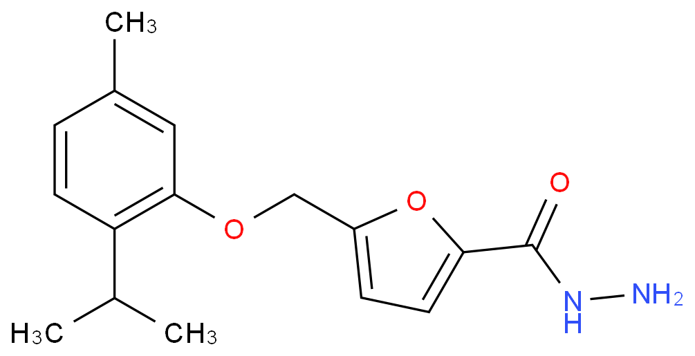 5-[(2-ISOPROPYL-5-METHYLPHENOXY)METHYL]-2-FUROHYDRAZIDE