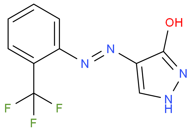 4-[[2-(Trifluoromethyl)phenyl]diazenyl]-1,2-dihydropyrazol-3-one