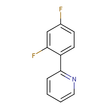 2-(2,4-二氟苯基)吡啶化学结构式