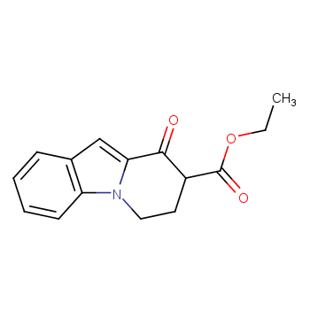 Pyrido[1,2-a]indole-8-carboxylic acid, 6,7,8,9-tetrahydro-9-oxo-, ethyl ester