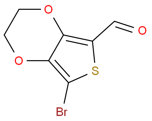 5-溴-2-（3,4-乙烯基双氧噻吩）甲醛化学结构式