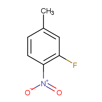 3-氟-4-硝基甲苯化学结构式