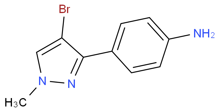 4-(4-溴-1-甲基-1H-吡唑-3-基)苯胺/175276-41-2