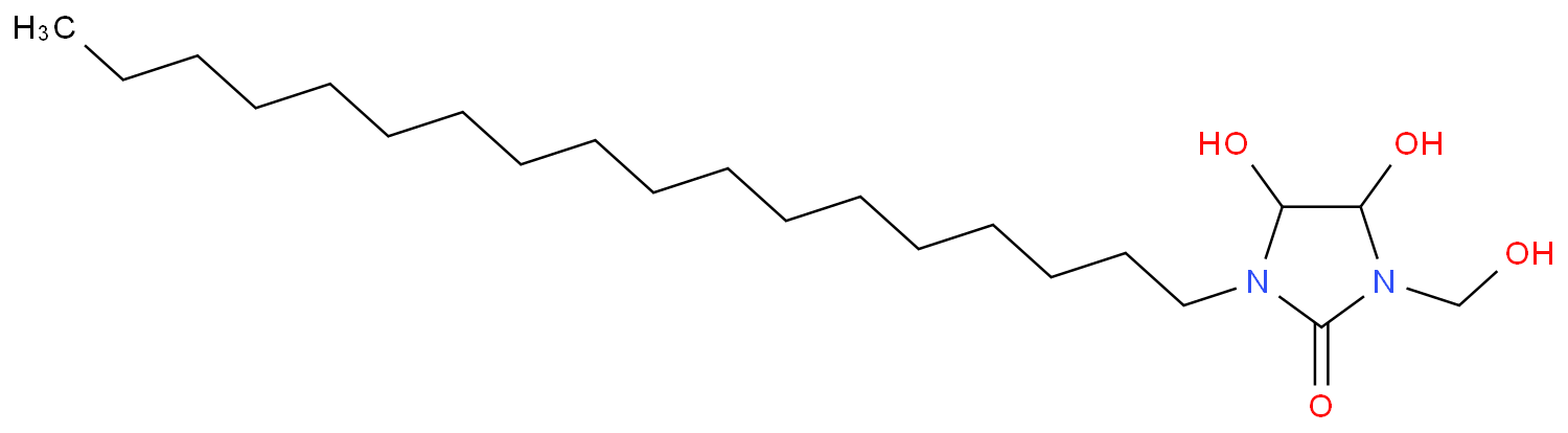 4,5-dihydroxy-1-(hydroxymethyl)-3-octadecylimidazolidin-2-one