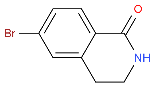 6-溴-3,4-二氢-2H-异喹啉-1-酮化学结构式