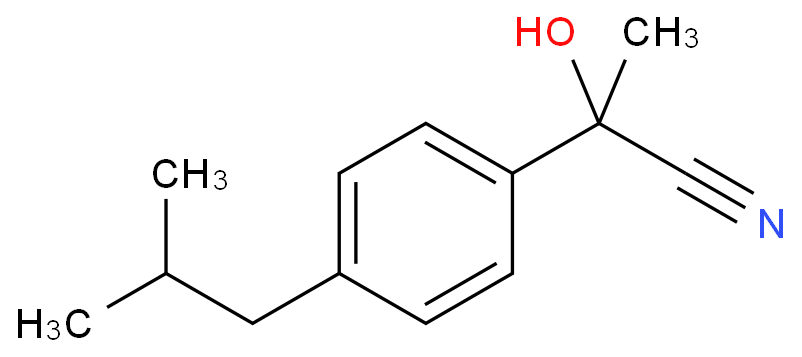 2-hydroxy-2-[4-(2-methylpropyl)phenyl]propanenitrile