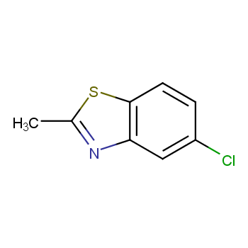 5-氯-2-甲基苯并噻唑化学结构式