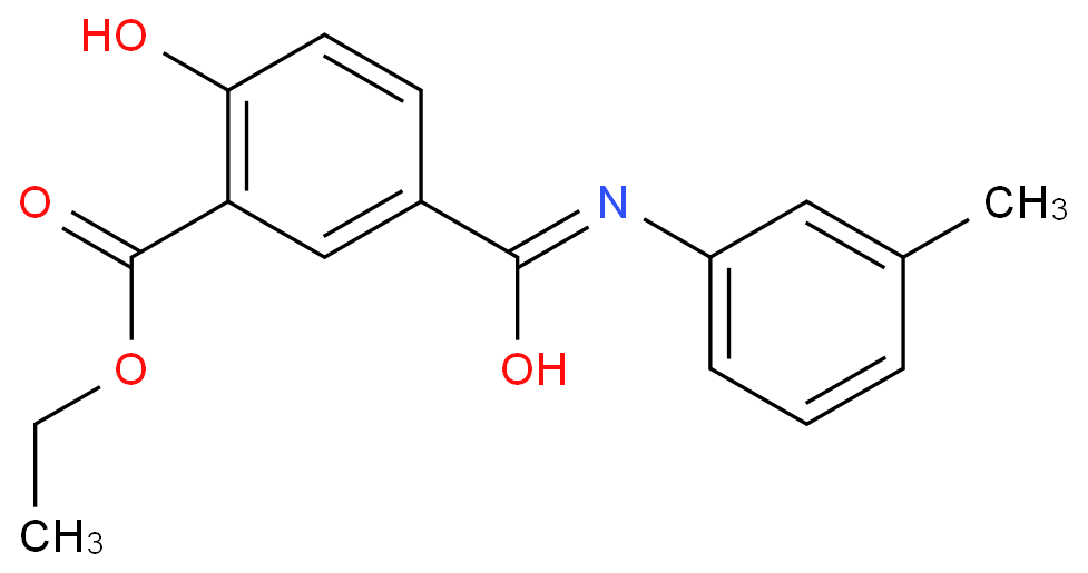 ethyl 5-[(2,5-dichlorophenyl)carbamoyl]-2-hydroxybenzoate structure