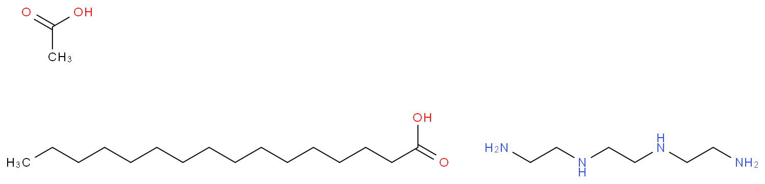 十六烷酸与乙酸和三缩乙二胺的反应产物