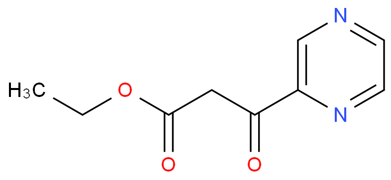 3-(2-吡嗪基)-3-氧代丙酸乙酯化学结构式