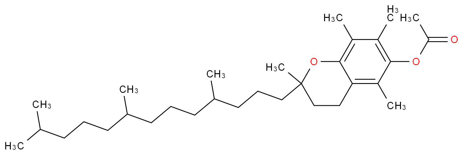 Tocopheryl acetate structure