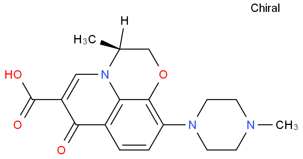 脱氟左氧氟沙星化学结构式
